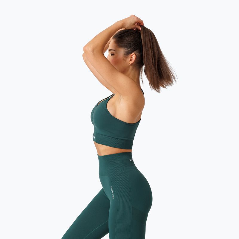 Carpatree Allure Seamless forest green fitness bra 5