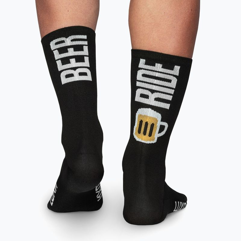 Luxa Beer Ride cycling socks black LAM21SBRBS1 2