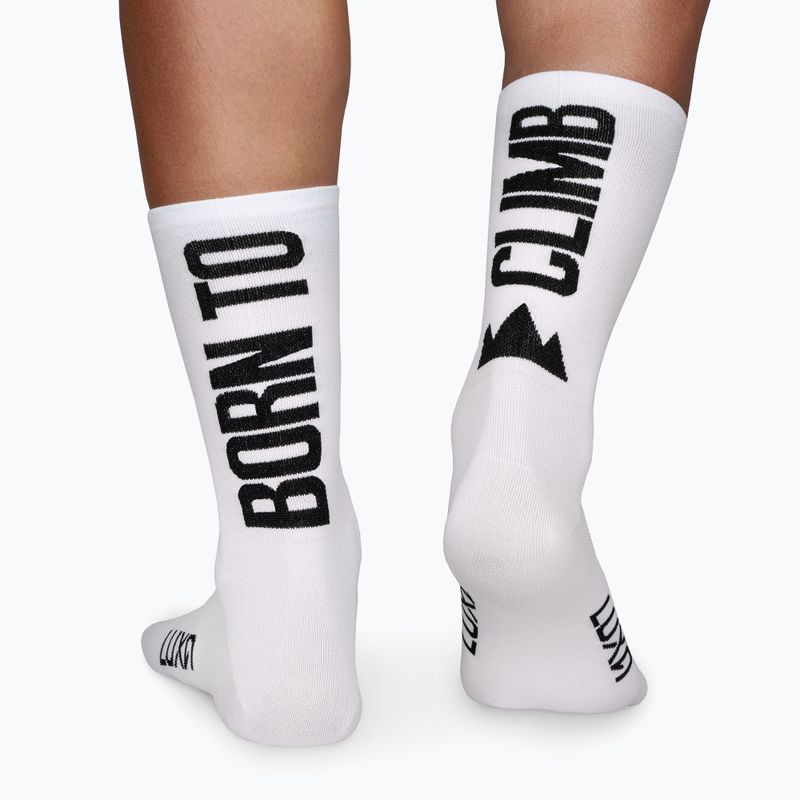 Luxa Born to Climb cycling socks white LAM21SBTCWS1 2