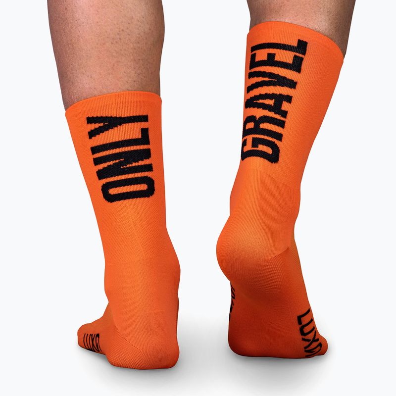 Luxa Only Gravel cycling socks orange LAM21SOGO1S 2