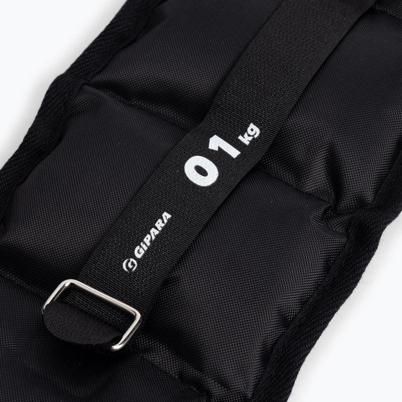 Gipara Fitness ankle and wrist weights 2 x 1 kg black 3018 3