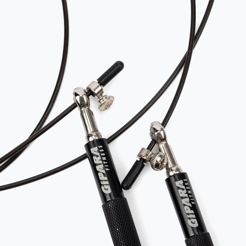 Gipara Fitness cross aluminium skipping rope black 3204 2