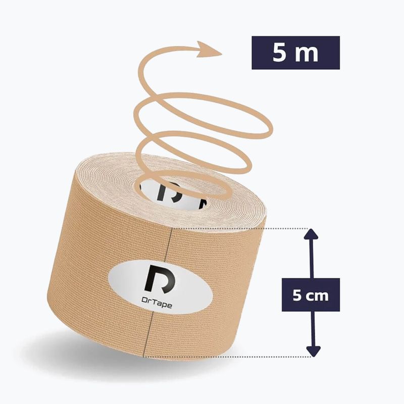 Kinesio tape DrTape Kinesiology Tape beige 2