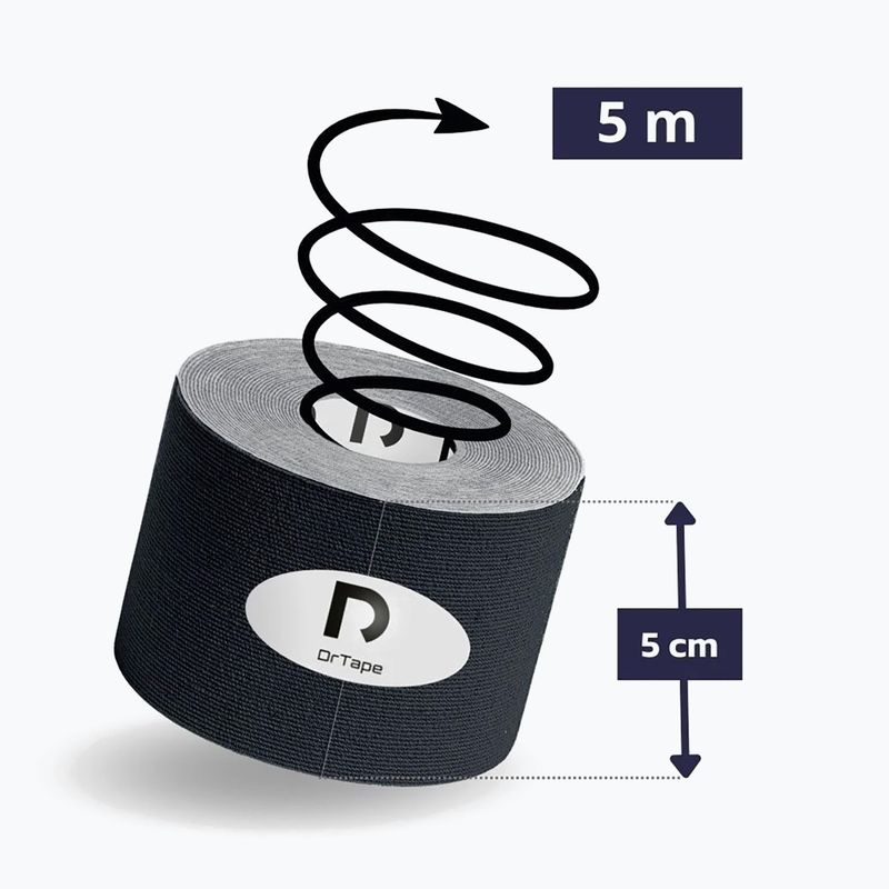 Kinesiology Tape DrTape Kinesiology Tape black 2