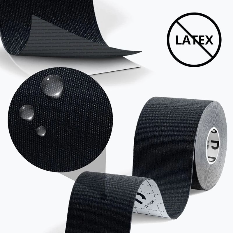 Kinesiology Tape DrTape Kinesiology Tape black 3