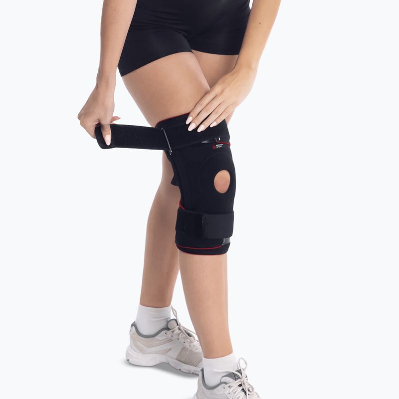 Knee stabiliser MSupport Red black 3
