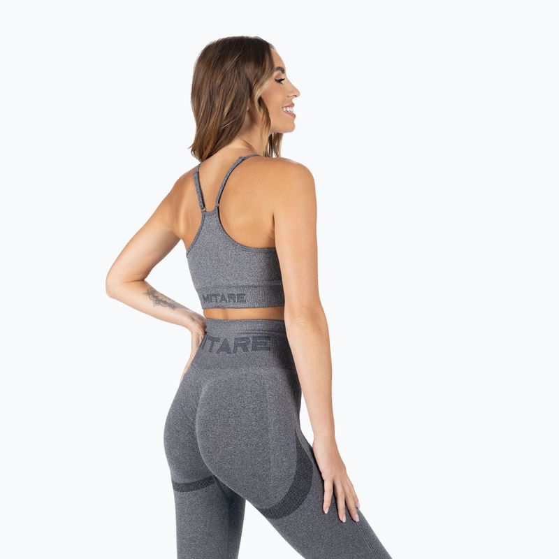 MITARE Push Up Max fitness bra dark grey K002 3