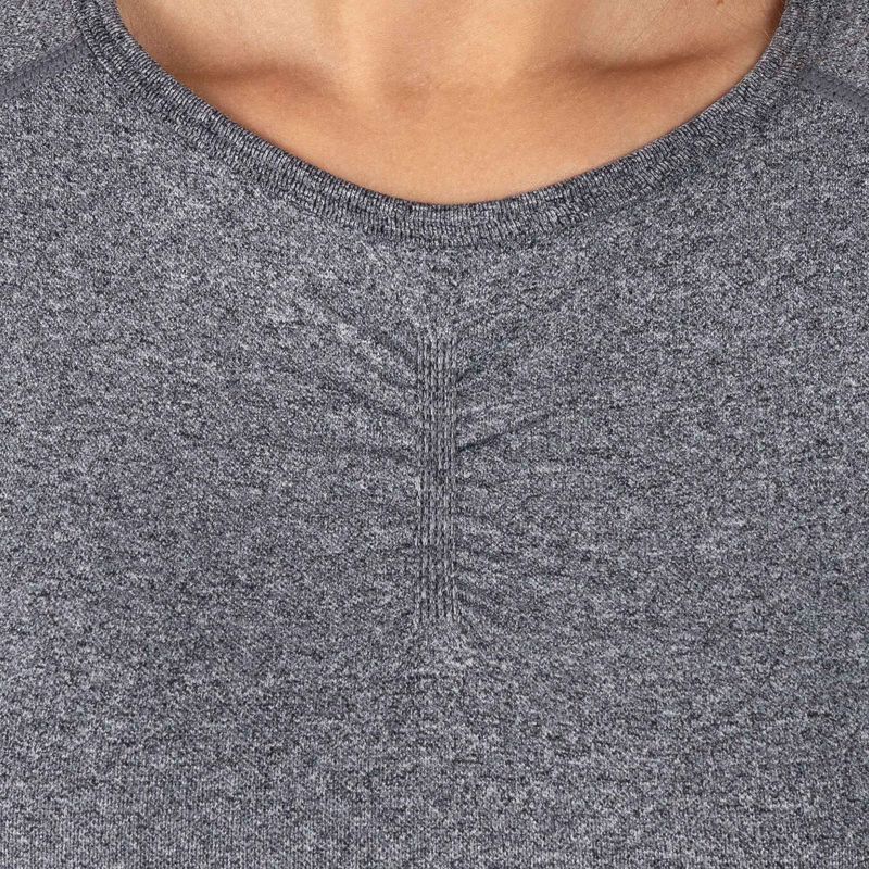 Women's training longsleeve top MITARE Push Up Max Crop Top dark grey K084 4