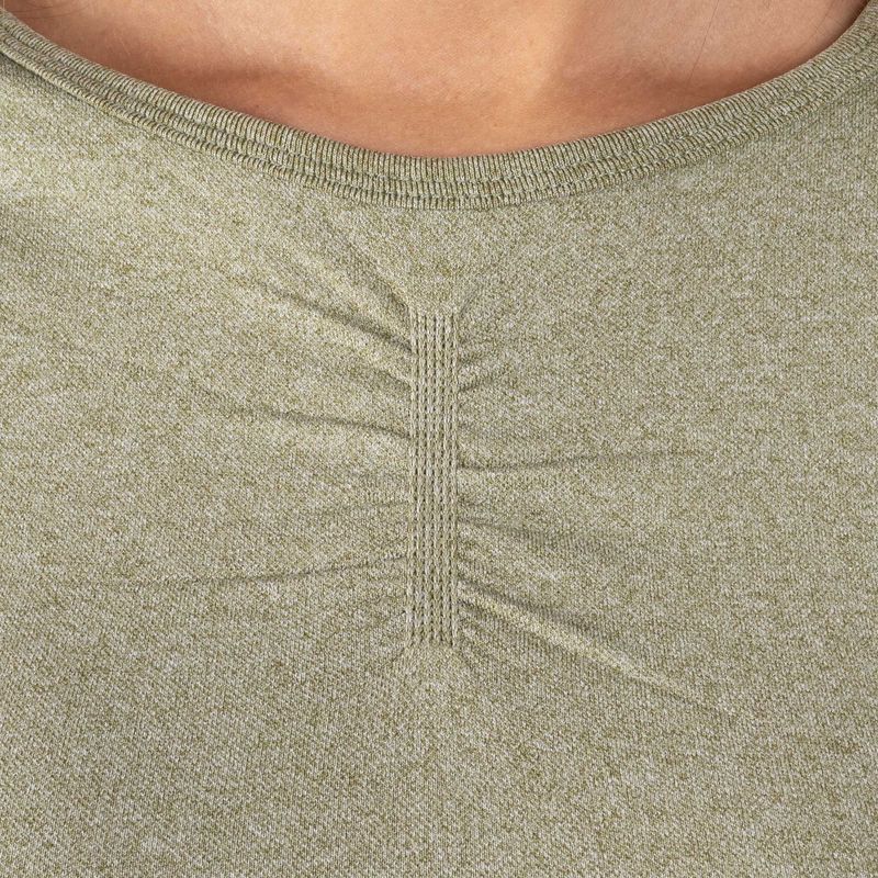 Women's training longsleeve top MITARE Push Up Max Crop Top green K084 4