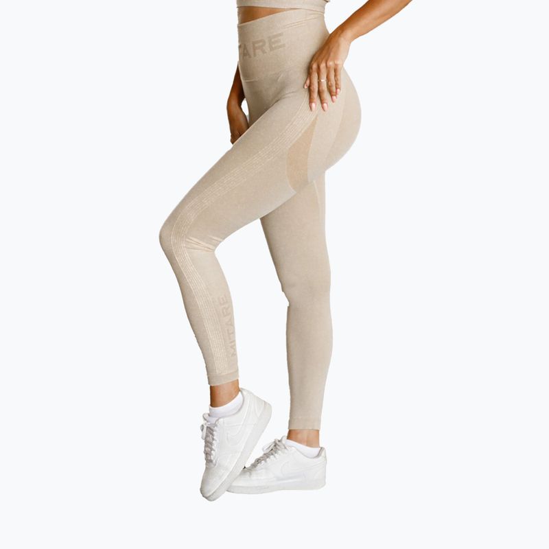 MITARE Push Up Max women's leggings beige K001 7