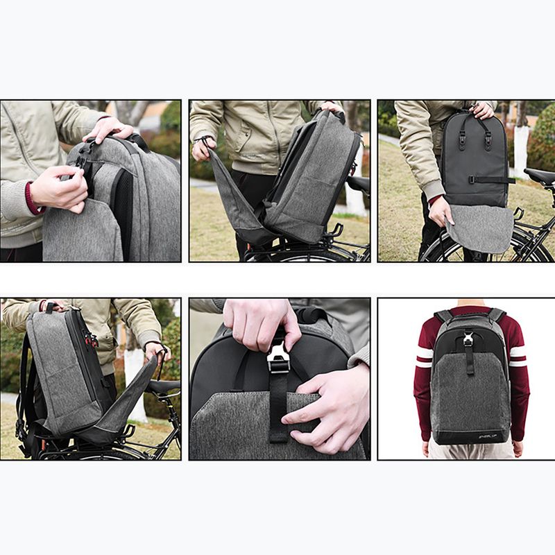 Bicycle pannier Wheel Up 14008 grey 7