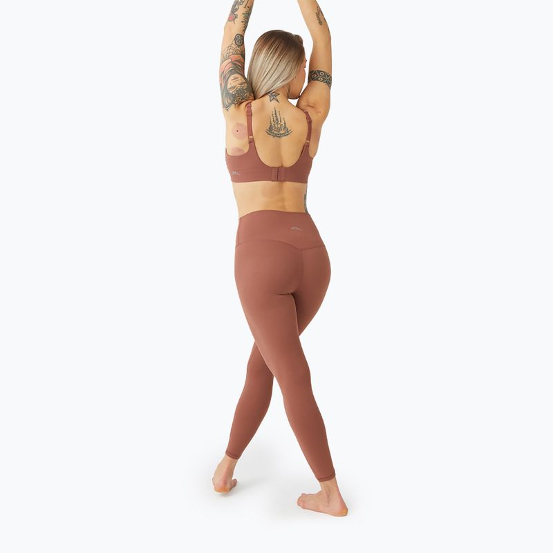 Women's yoga leggings JOYINME 7/8 brown 801473 4