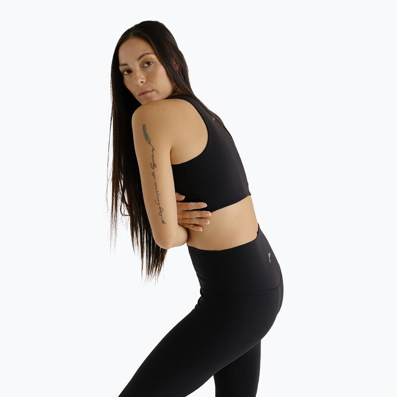 Women's Yoga Top JOYINME Pulse Ribbed black 3