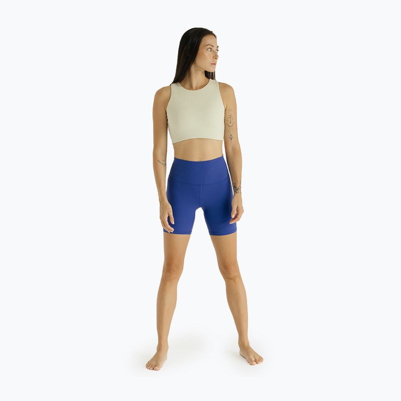 Women's yoga shorts JOYINME Ribbed ultramarine 2