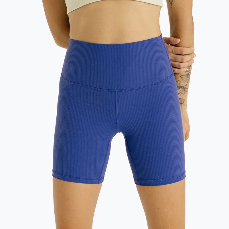 Women's yoga shorts JOYINME Ribbed ultramarine 7