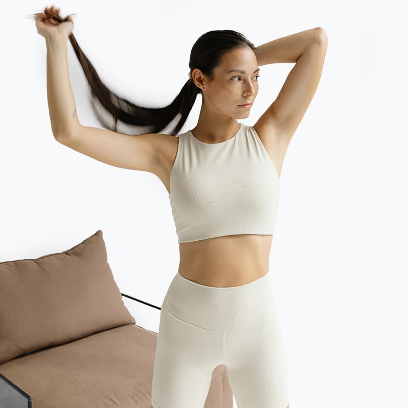 Women's yoga shorts JOYINME Ribbed buttercream 7