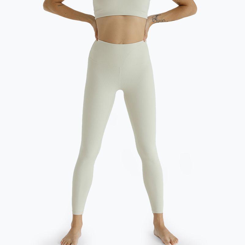 Women's yoga leggings JOYINME Unity Ribbed 7/8 buttercream