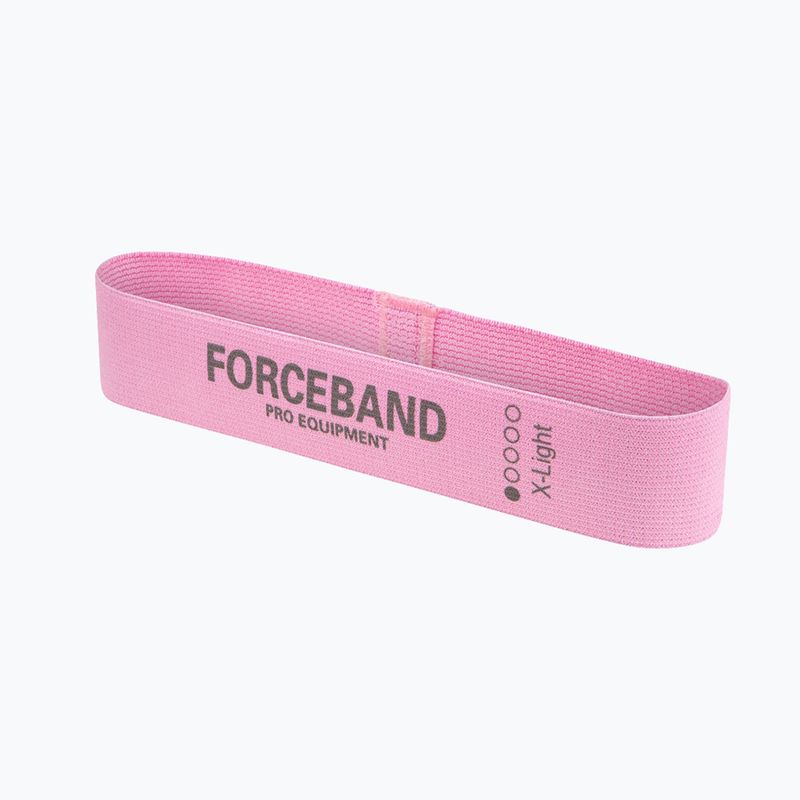 Training resistance band set FORCEBAND Mini Band 5 szt. + E-BOOK pink 4