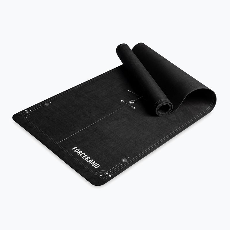 Yoga/fitness mat FORCEBAND Moon 4 mm black 2