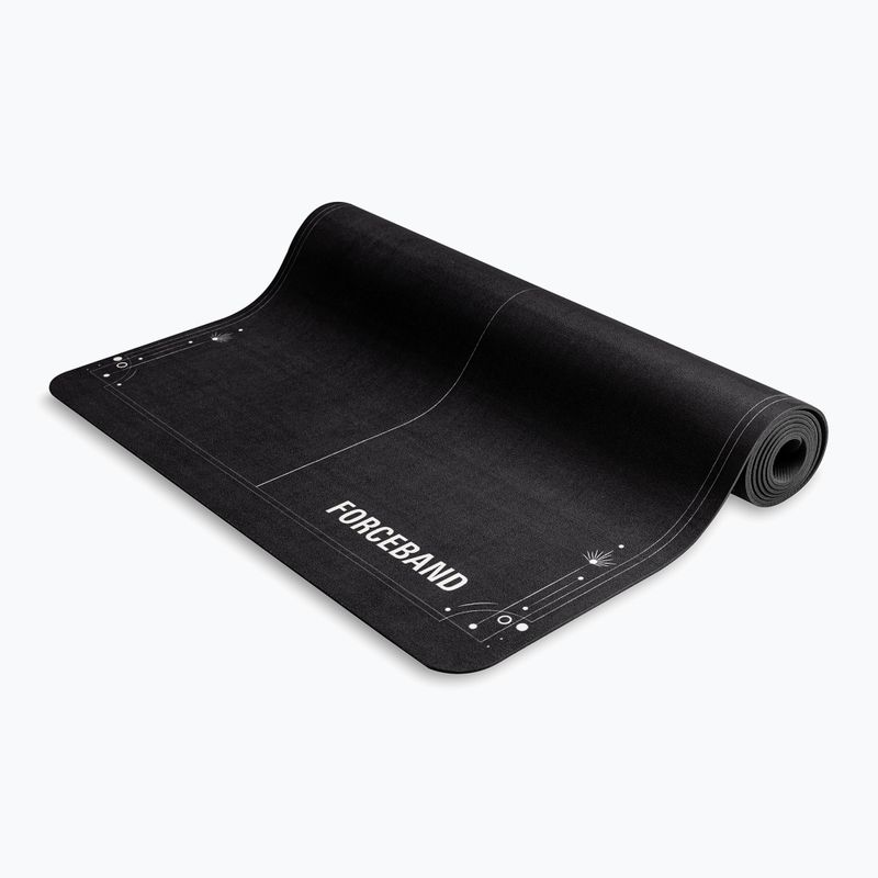 Yoga/fitness mat FORCEBAND Moon 4 mm black 3