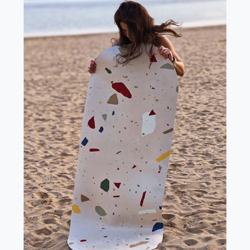 Yoga mat FORCEBAND Mineral microfibre + eko kauczuk 5 mm mineral 2