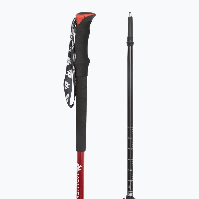 Trekking poles Volven Adevnture Pro red 3