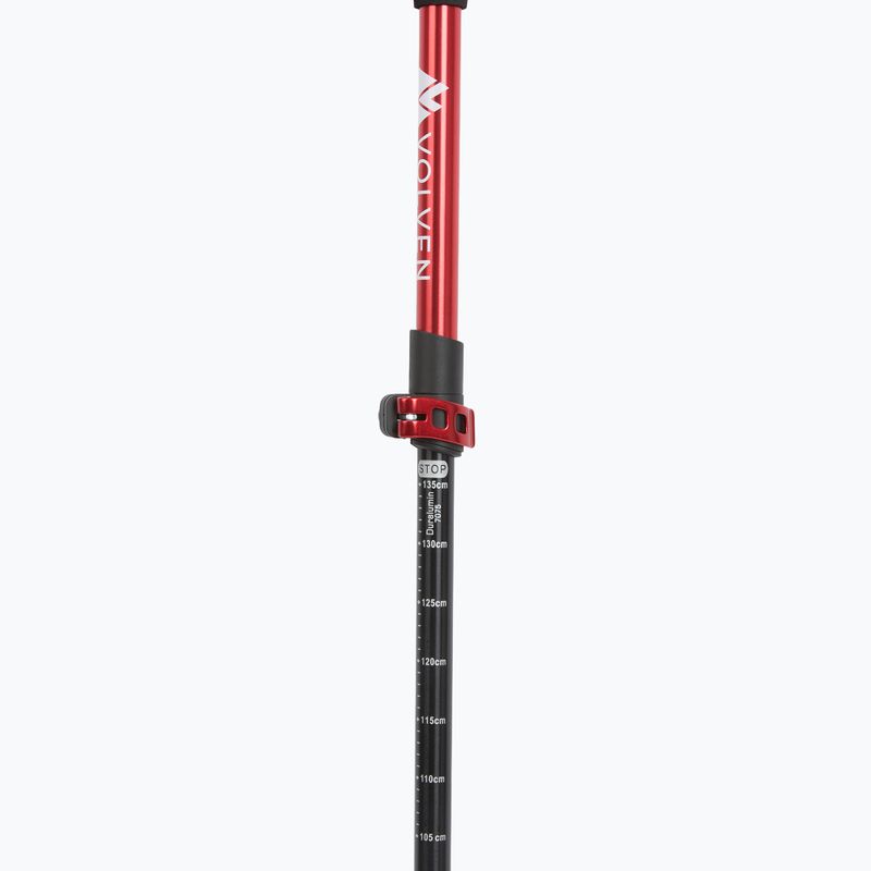 Trekking poles Volven Adevnture Pro red 4