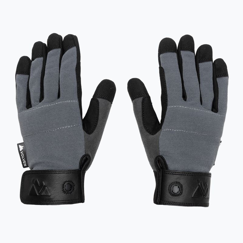 Climbing gloves Volven Ferrata gray 2