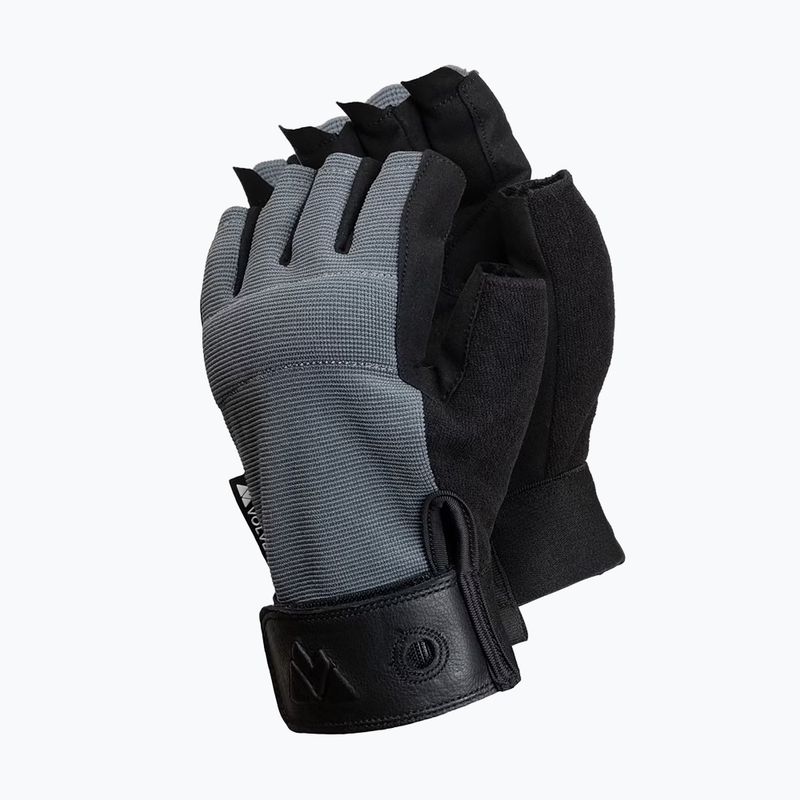 Climbing gloves Volven Ferrata Half Finger gray 3