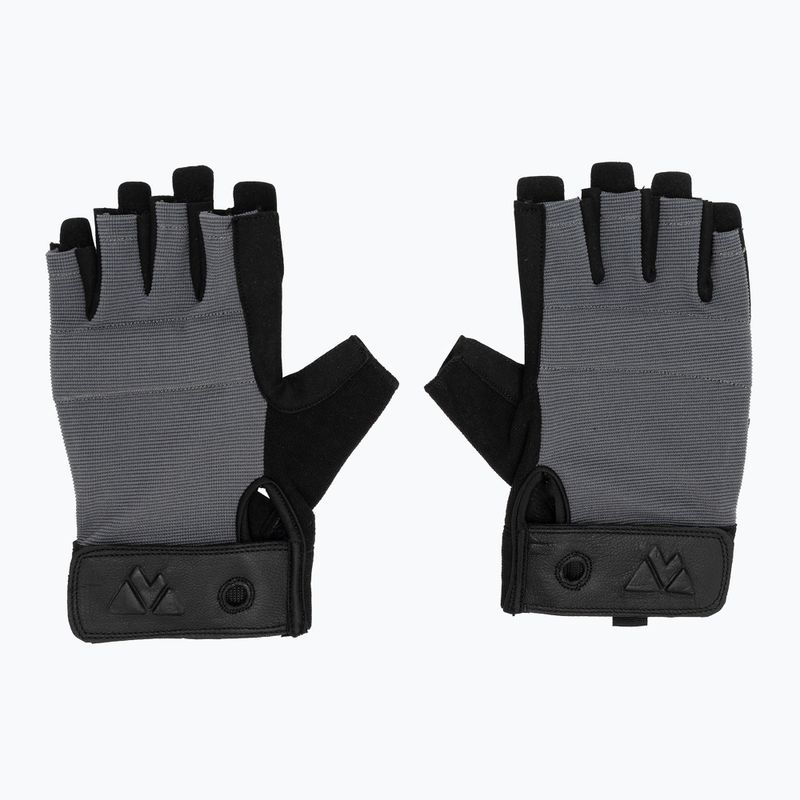 Climbing gloves Volven Ferrata Half Finger gray 2