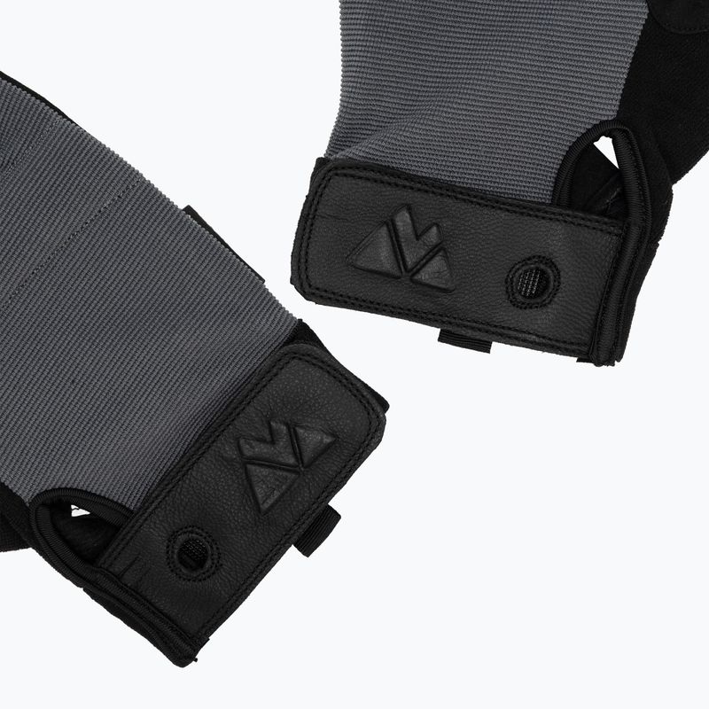 Climbing gloves Volven Ferrata Half Finger gray 5