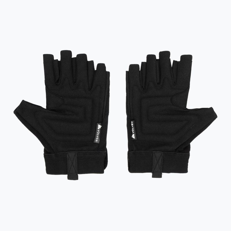 Climbing gloves Volven Ferrata Half Finger black 3