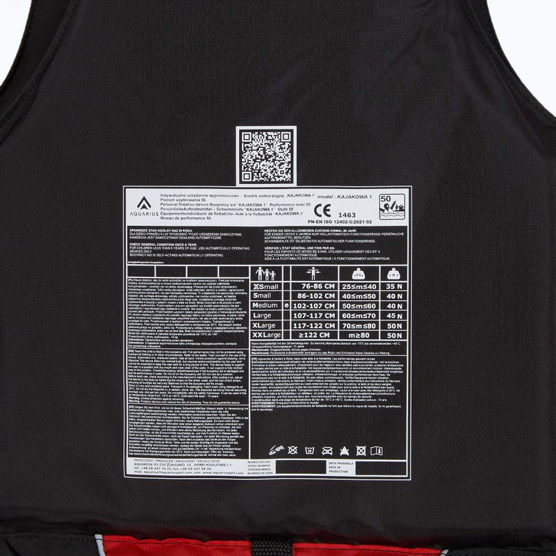 Aquarius buoyancy waistcoat red 6