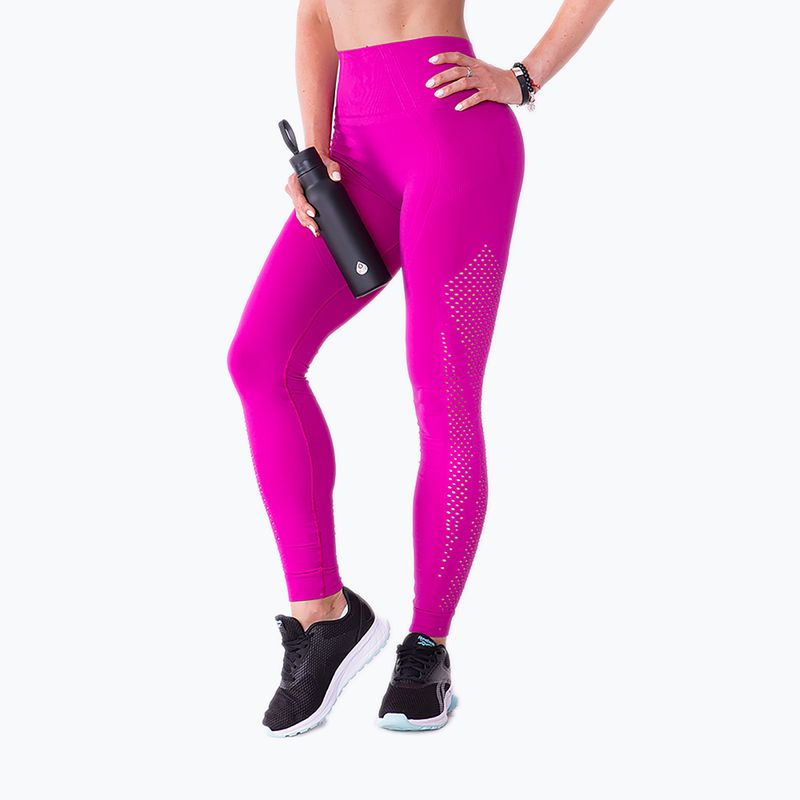 Women's training leggings 2skin Power Seamless Fuchsia pink 2S-60476 5