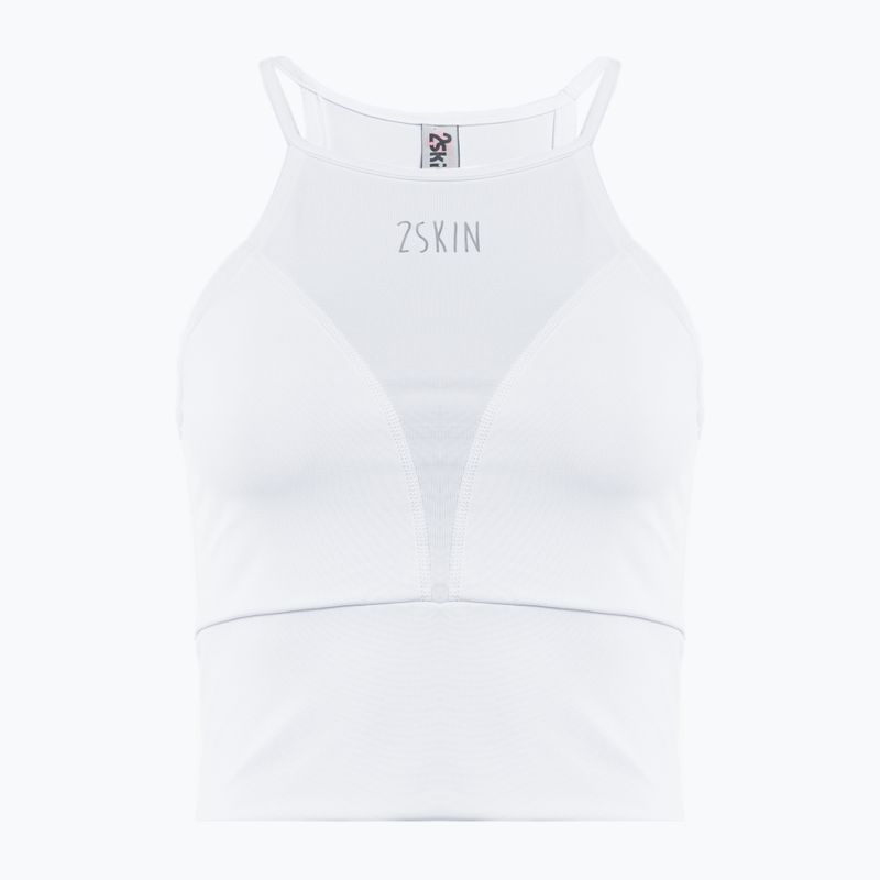 Women's training top 2skin Crop Top White 2S-61305