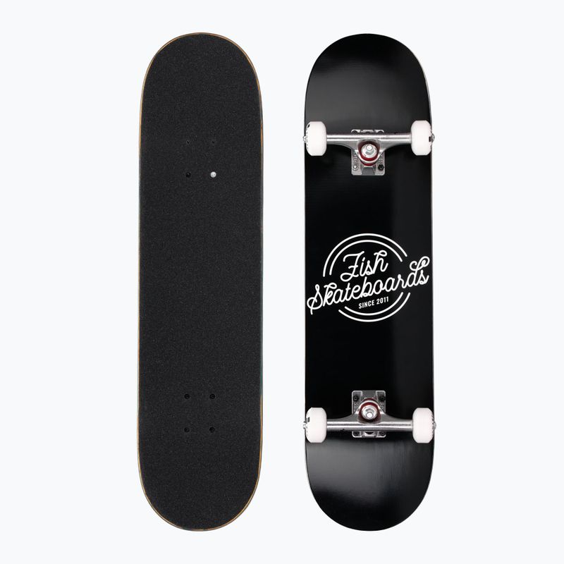 Fish Skateboards Pro Retro Black 8.0" classic skateboard