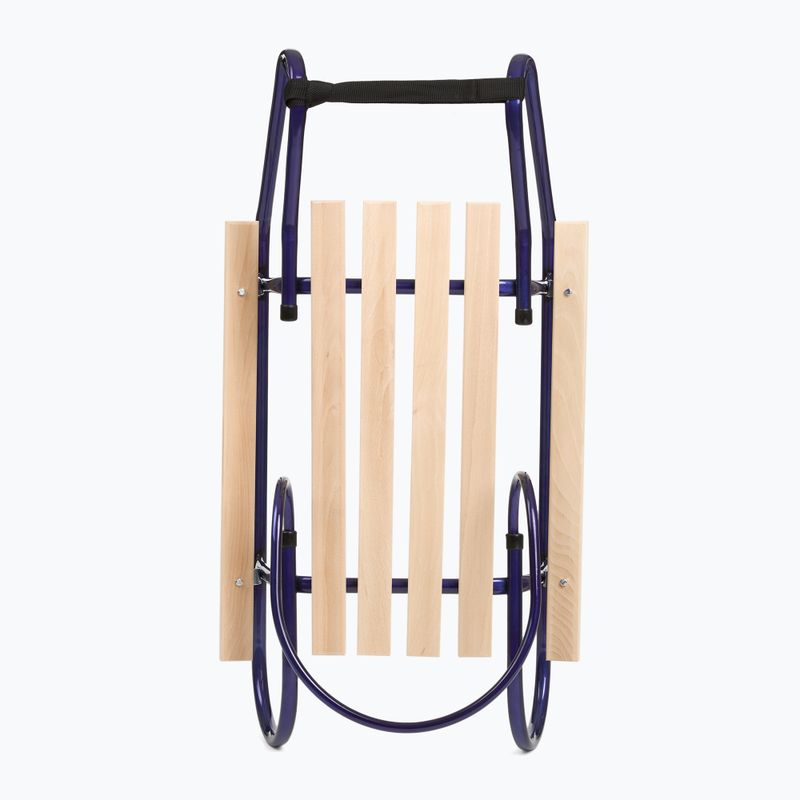 Metal sled HUMBAKA with backrest and footrest navy 4