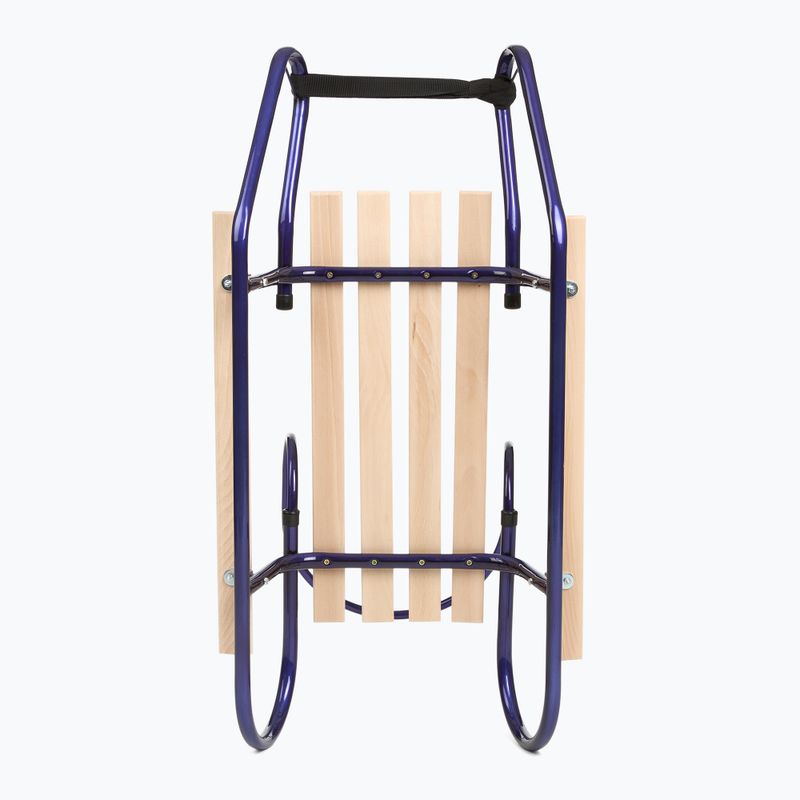 Metal sledge HUMBAKA with backrest and footrests navy 5