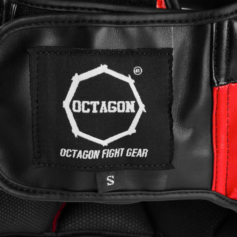 Octagon Plain red boxing helmet 4