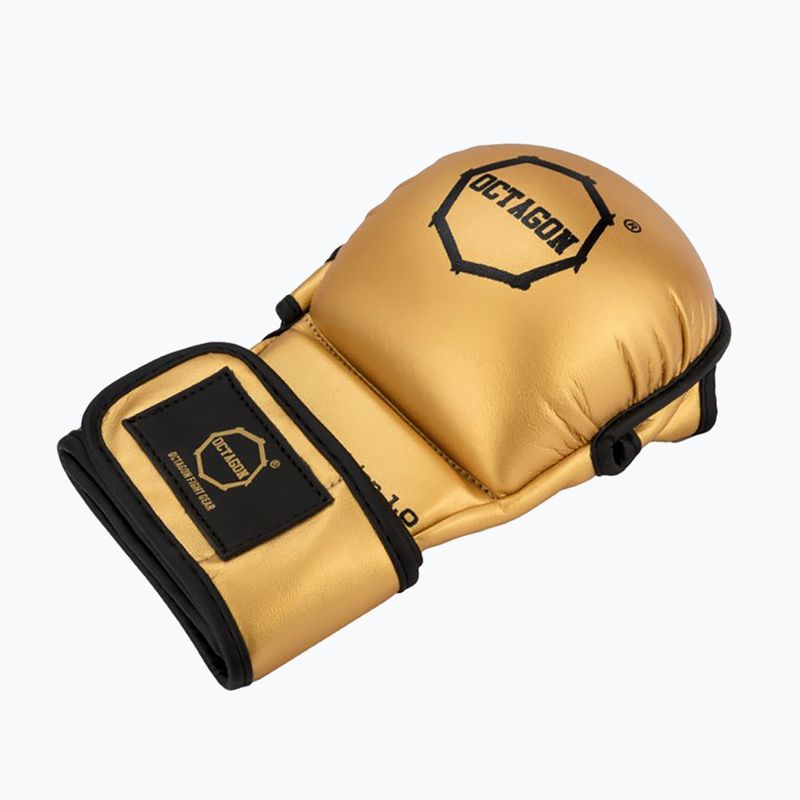 Octagon Gold Edition 1.0 MMA gold grappling gloves 2