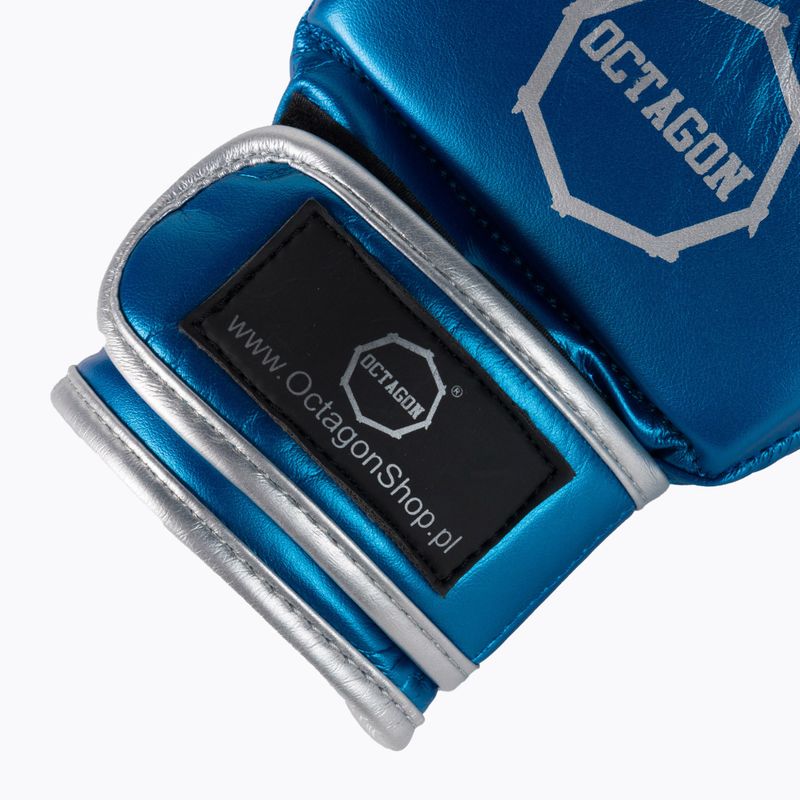 Octagon MMA grappling gloves blue 5