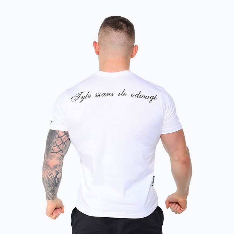 Octagon men's T-shirt So many chances So many courage Logo white 2