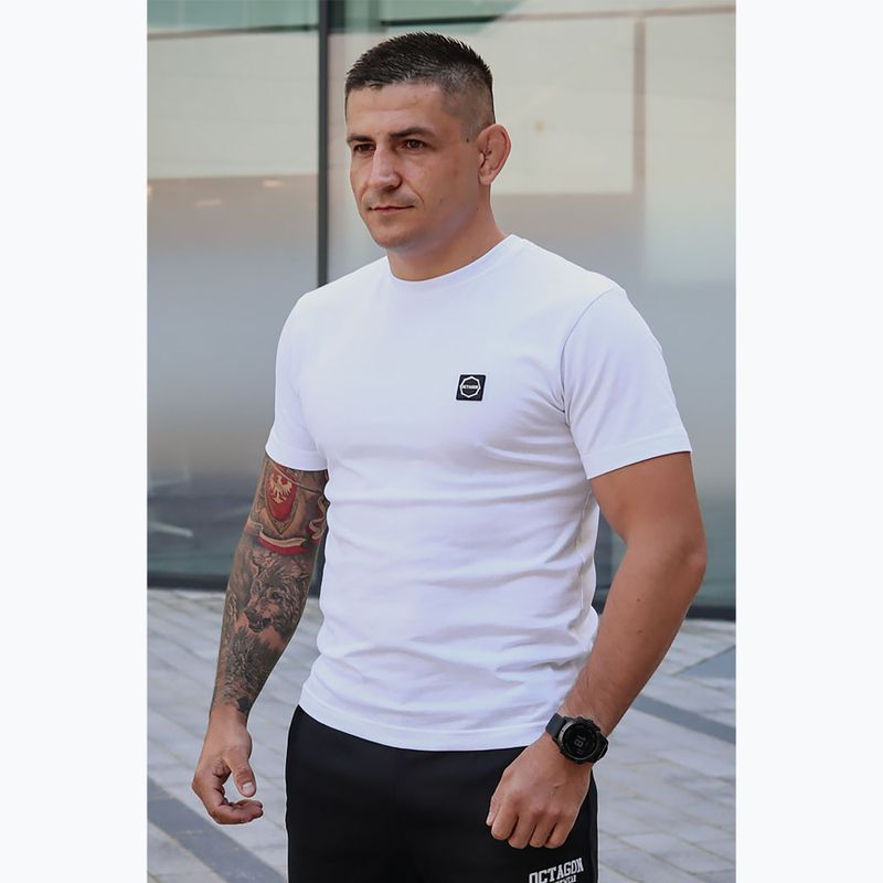 Octagon men's T-shirt So many chances So many courage Logo white 3
