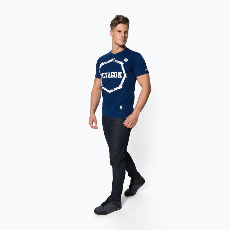 Octagon Logo Smash blue men's t-shirt 2
