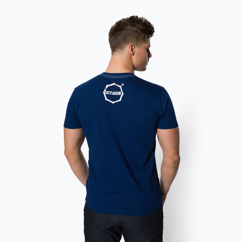 Octagon Logo Smash blue men's t-shirt 3