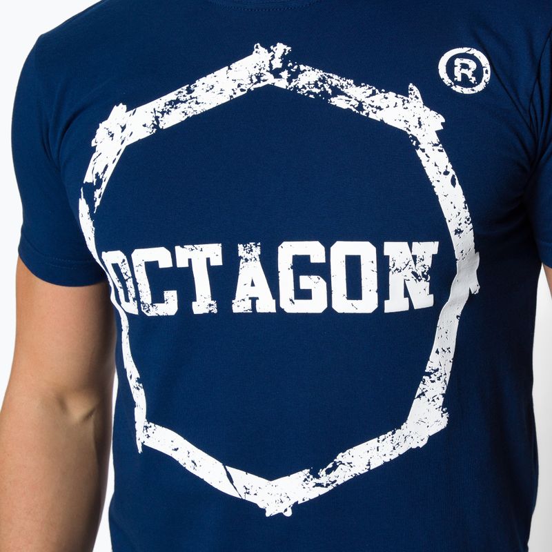 Octagon Logo Smash blue men's t-shirt 4