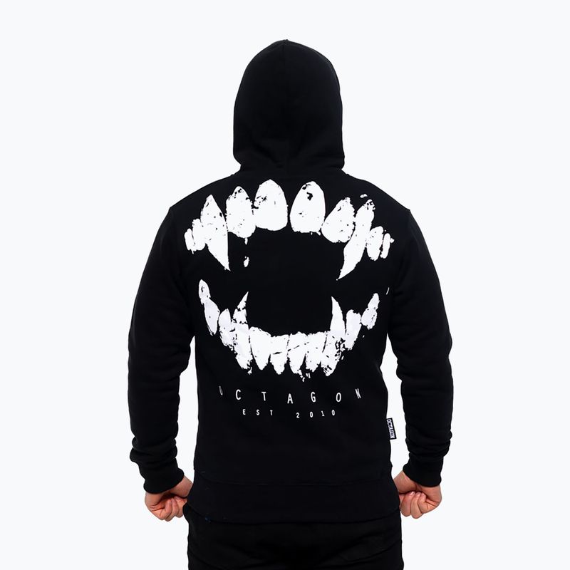 Octagon men's hoodie Teeth black 2