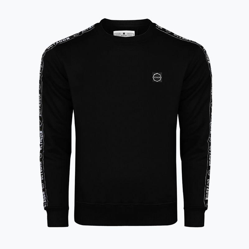 Men's Octagon Stripe sweatshirt black