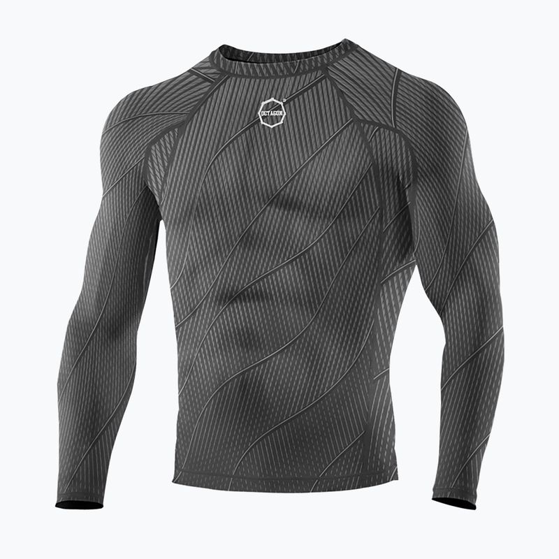 Octagon Voyager men's long sleeve rashguard grey 5