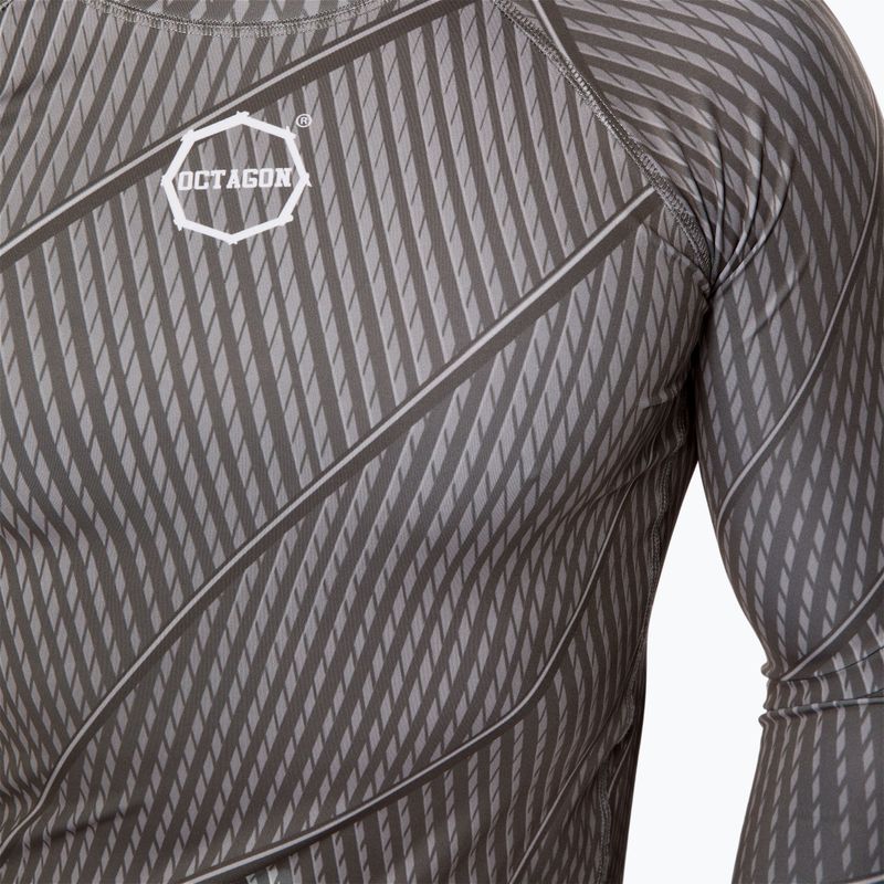 Octagon Voyager men's long sleeve rashguard grey 4